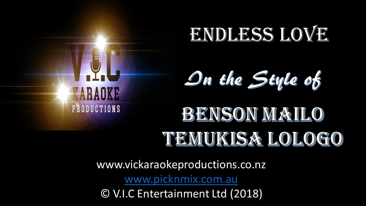 Benson Mailo & Temukisa Lologo - Endless Love - Karaoke Bars & Productions Auckland