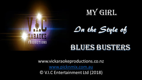 The Blues Busters - My Girl - Karaoke Bars & Productions Auckland