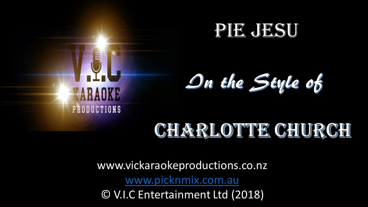 Charlotte Church - Pie Jesu - Karaoke Bars & Productions Auckland