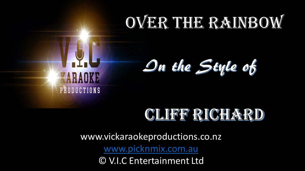 Cliff Richard - Over the Rainbow - Karaoke Bars & Productions Auckland