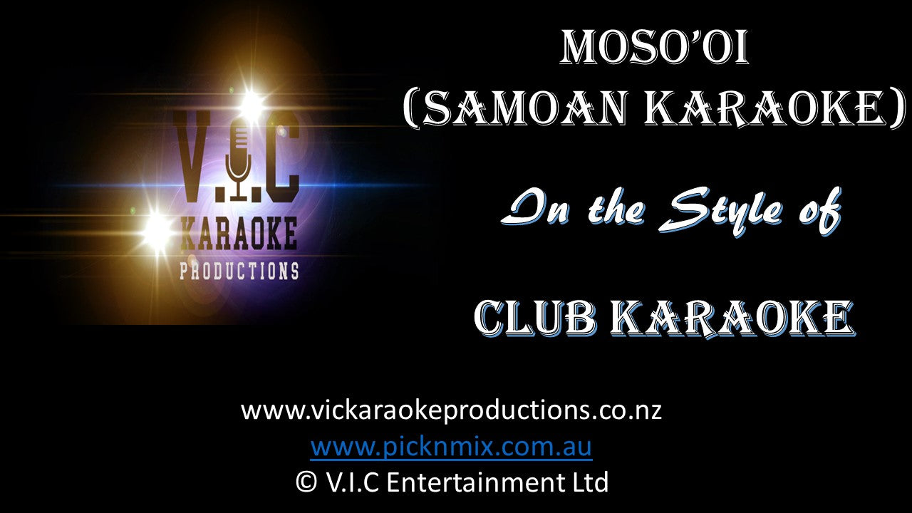 Club Karaoke - Moso'oi - Karaoke Bars & Productions Auckland