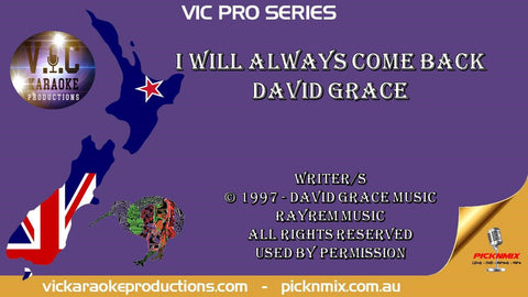 VIPS048 - David Grace - I Will Always Come back (Taranaki)