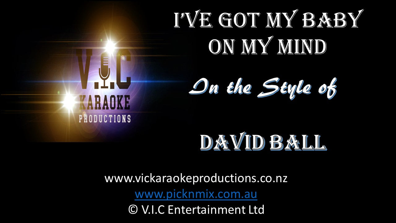 David Ball - I've got my baby on my mind - Karaoke Bars & Productions Auckland
