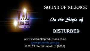 Disturbed - Sound of Silence - Karaoke Bars & Productions Auckland