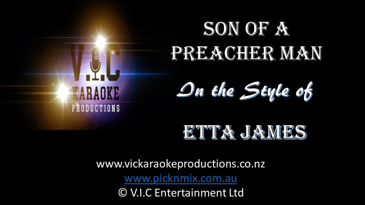 Etta James - Son of a Preacher Man - Karaoke Bars & Productions Auckland