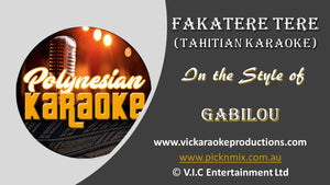 PK003 - Fakateretere - Gabilou - (Tahitian Karaoke)