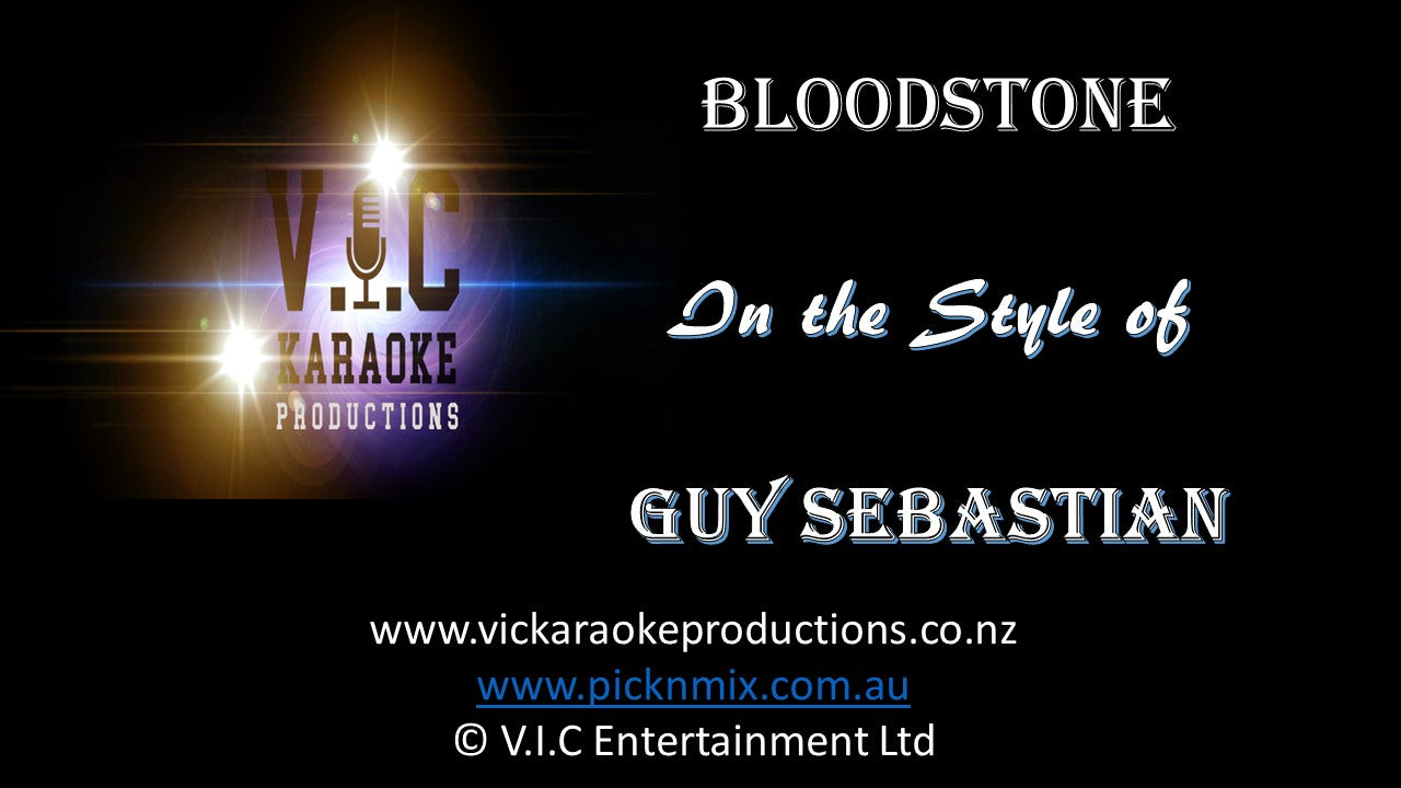 Guy Sebastian - Bloodstone - Karaoke Bars & Productions Auckland