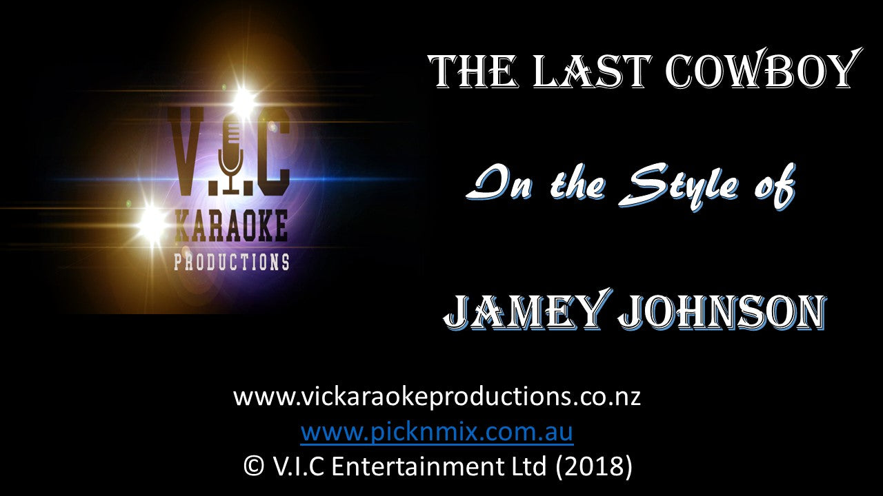 Jamey Johnson - The Last Cowboy - Karaoke Bars & Productions Auckland