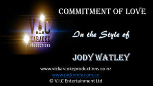 Jody Watley - Commitment of Love - Karaoke Bars & Productions Auckland