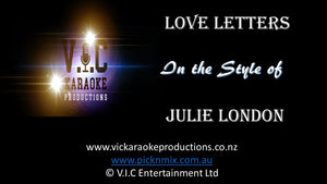 Julie London - Love Letters - Karaoke Bars & Productions Auckland