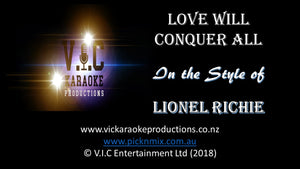 Lionel Richie - Love will conquer all - Karaoke Bars & Productions Auckland