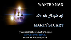 Marty Stuart - Wanted Man - Karaoke Bars & Productions Auckland