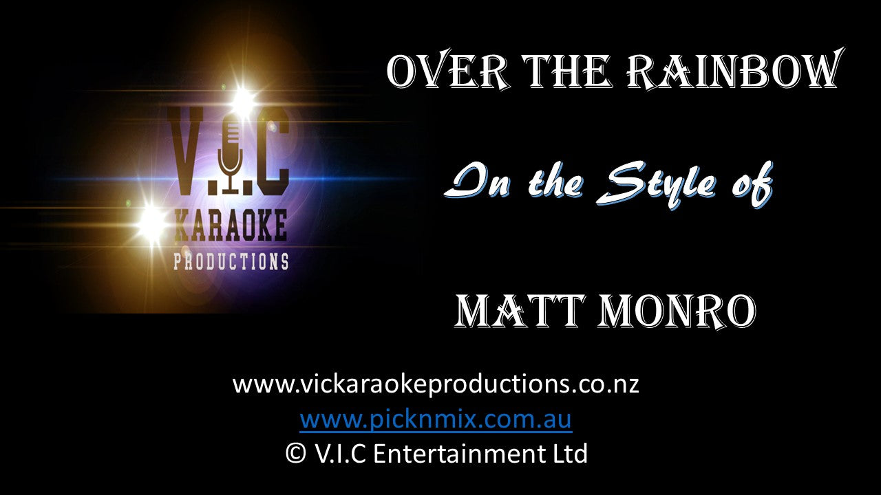 Matt Monro - Over the Rainbow - Karaoke Bars & Productions Auckland