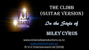 Miley Cyrus - The Climb (Guitar Version) - Karaoke Bars & Productions Auckland