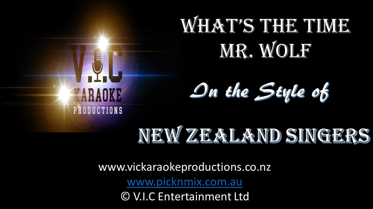 New Zealand Singers - What's the Time Mr Wolf - Karaoke Bars & Productions Auckland