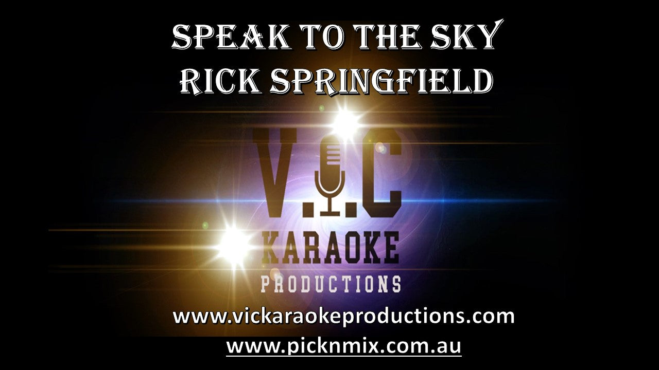 Rick Springfield - Speak to the Sky