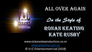 Ronan Keating & Kate Rusby - All over again - Karaoke Bars & Productions Auckland