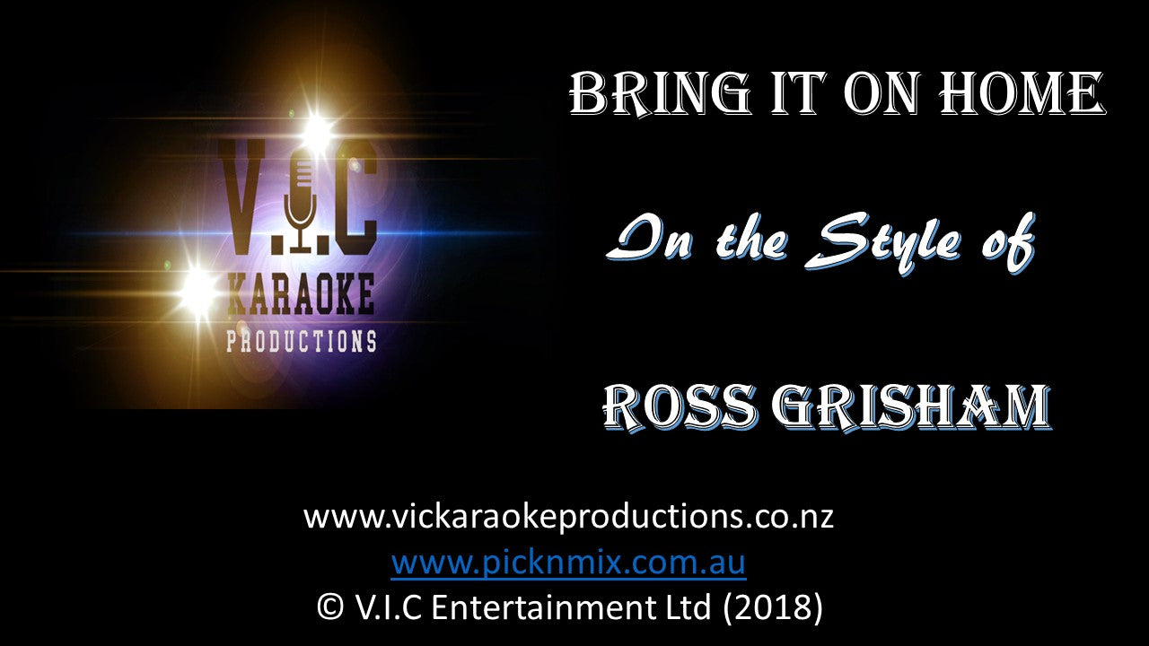 Ross Grisham - Bring it on home to me - Karaoke Bars & Productions Auckland