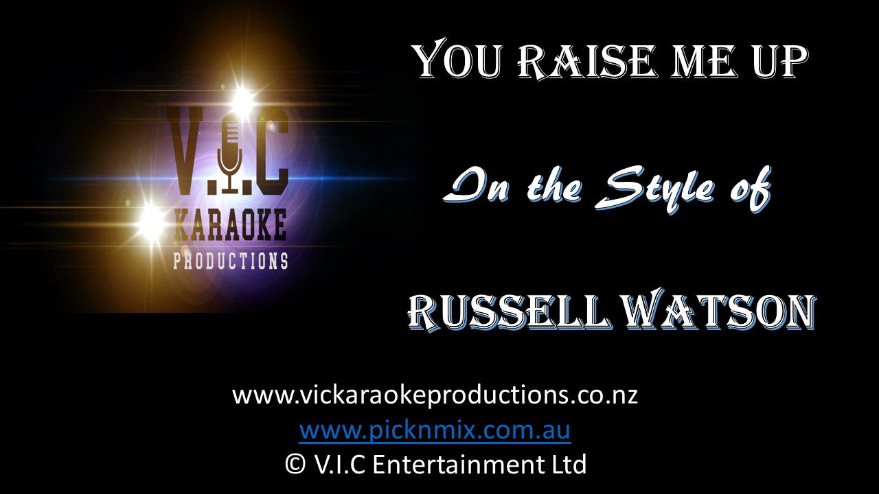 Russell Watson - You Raise me Up - Karaoke Bars & Productions Auckland