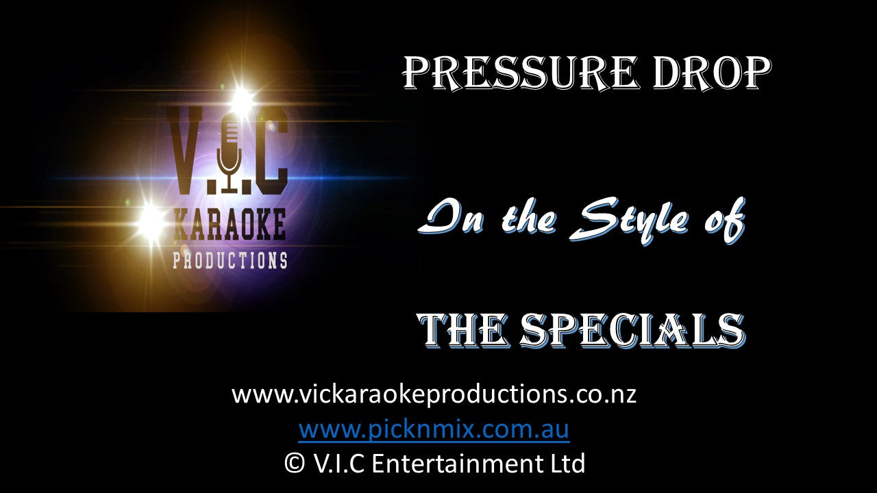 Specials - Pressure Drop - Karaoke Bars & Productions Auckland
