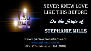 Stephanie Mills - Never Knew Love like this before - Karaoke Bars & Productions Auckland