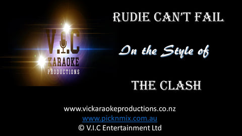 The Clash - Rudie Can't Fail - Karaoke Bars & Productions Auckland