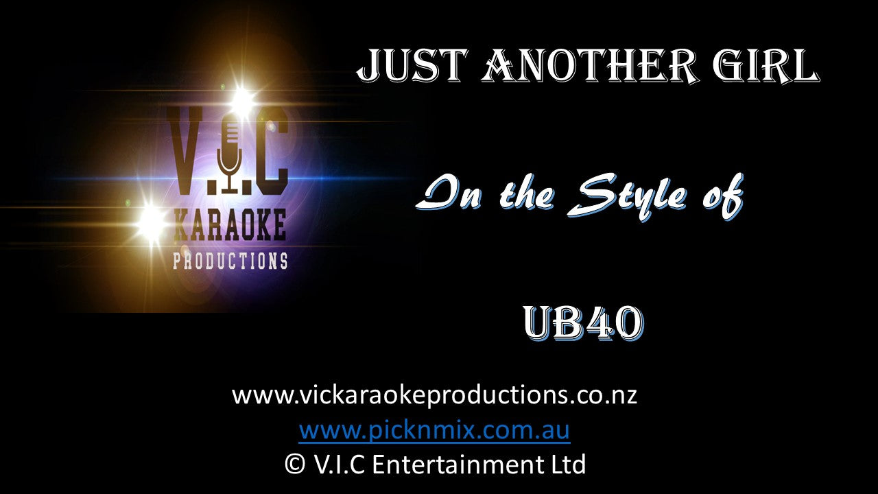 UB40 - Just another Girl - Karaoke Bars & Productions Auckland