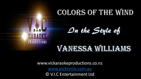 Vanessa Williams - Colors of the Wind - Karaoke Bars & Productions Auckland