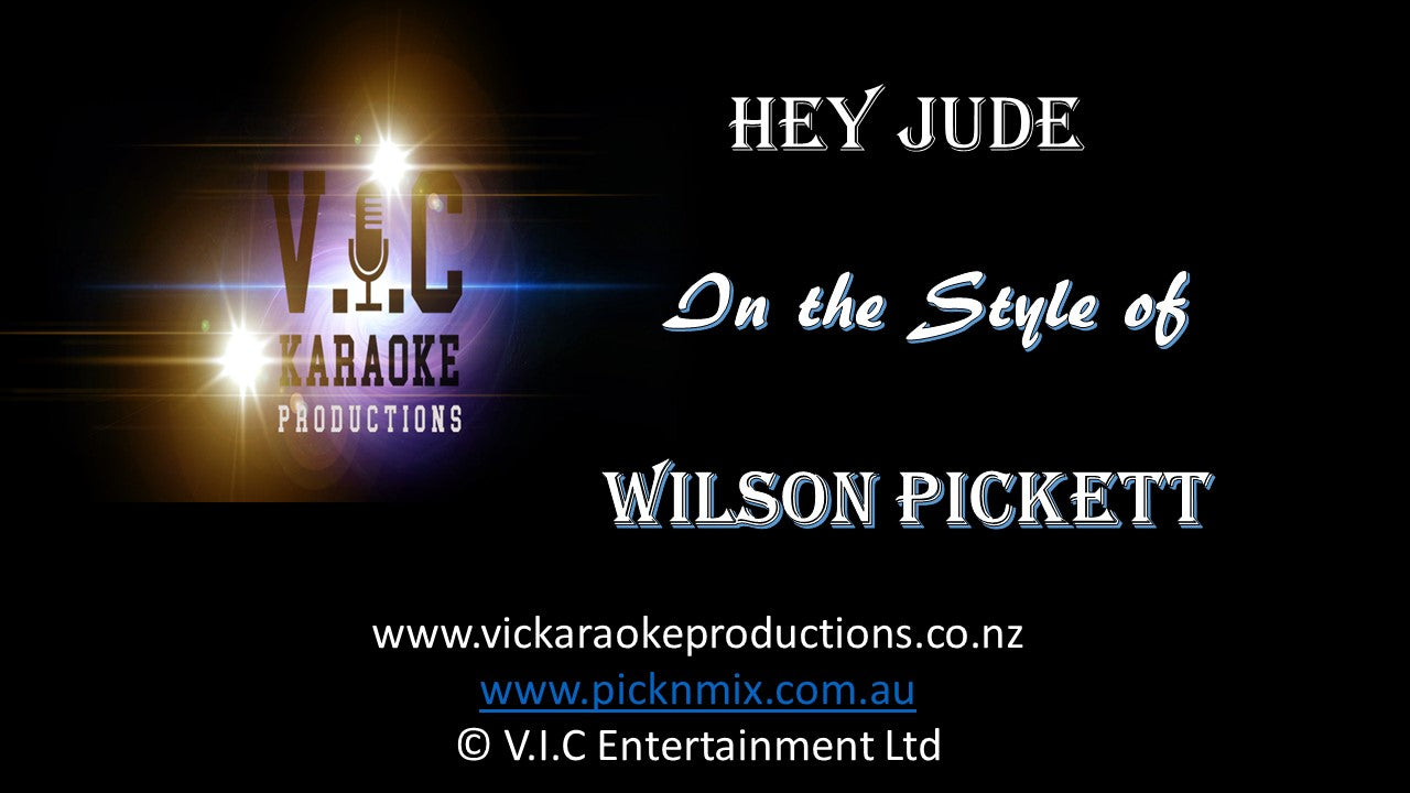 Wilson Pickett - Hey Jude - Karaoke Bars & Productions Auckland