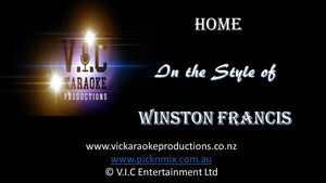 Winston Francis - Home (Reggae) - Karaoke Bars & Productions Auckland