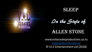 Allen Stone - Sleep - Karaoke Bars & Productions Auckland