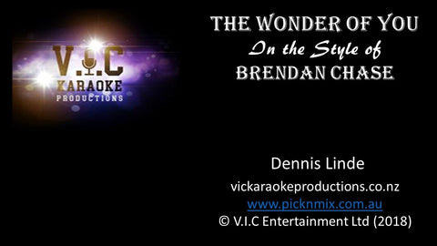 Brendan Chase - The Wonder of you - Karaoke Bars & Productions Auckland