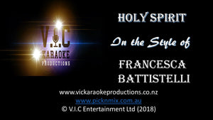 Francesca Battistelli	- Holy Spirit - Karaoke Bars & Productions Auckland