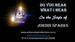 Jordin Sparks - Do you hear what I hear - Karaoke Bars & Productions Auckland