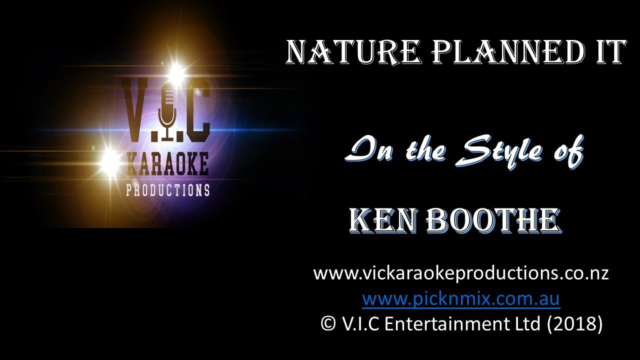 Ken Boothe - Nature Planned it - Karaoke Bars & Productions Auckland