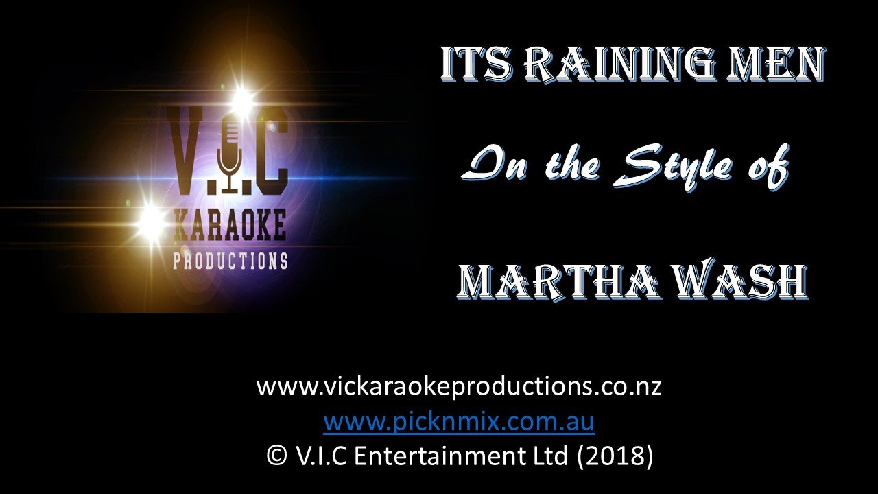Martha Wash - It's Raining Men - Karaoke Bars & Productions Auckland