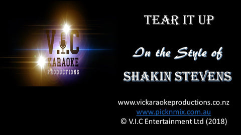 Shakin Stevens - Tear it up - Karaoke Bars & Productions Auckland