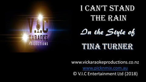 Tina Turner - I can't stand the rain - Karaoke Bars & Productions Auckland